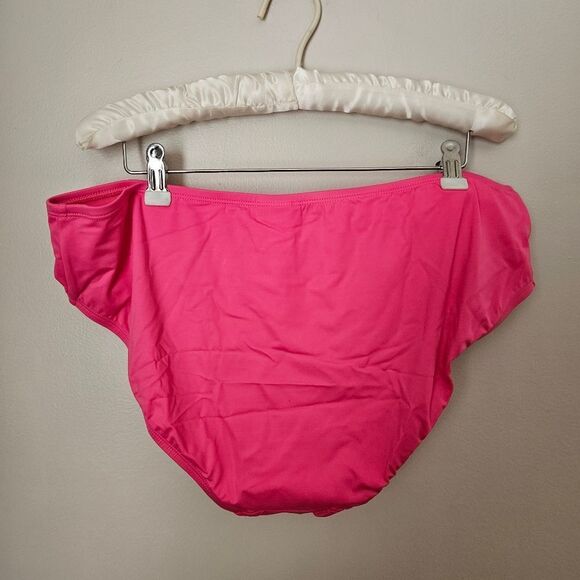 Andie Swim The Bikini Bottom Rou Pink Casual Vacation Beach Pool Style # AB370 - Picture 4 of 11